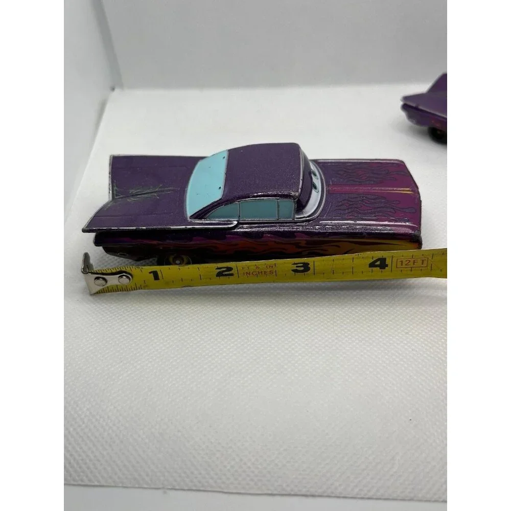 4” Purple Lightning Flames Ramone Disney Pixar Cars diecast Chevrolet impala Vtg